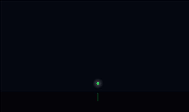 Navigation lights of a sailing vessel underway at night, seen from her starboard bow: green sidelight (starboard)